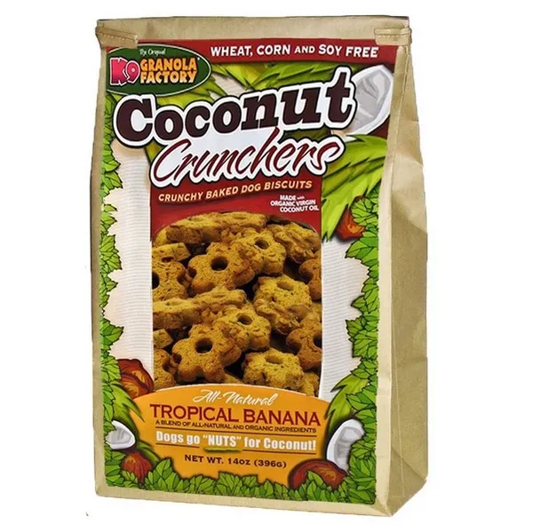 14 oz. K-9 Granola Factory Coconut Crunchers Tropical Banana - Health/First Aid